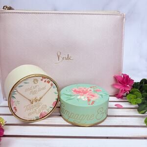 Bridal Gift Set Katie Loxton Bride Pouch Spartina Mrs Necklace Wedding Bundle